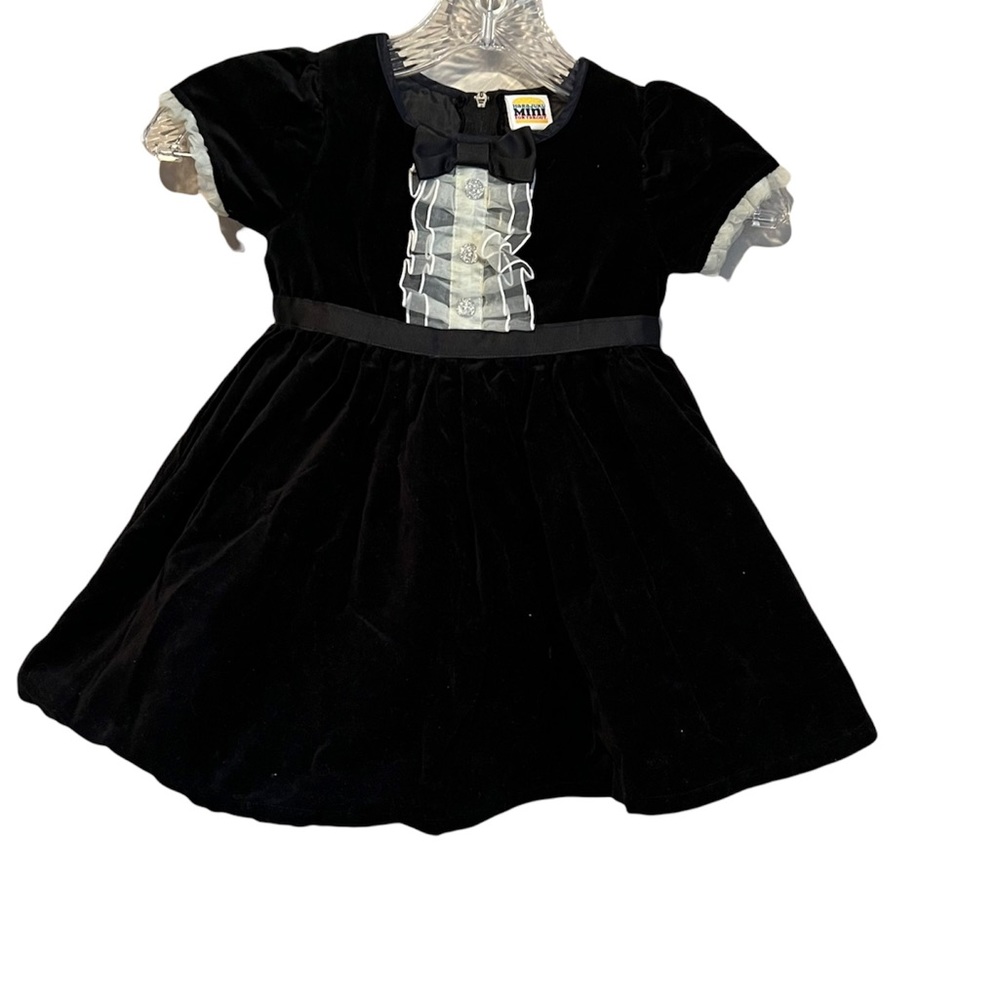 Harajuku Mini For Target Designer Black Velvet Occasion Toddler Dress